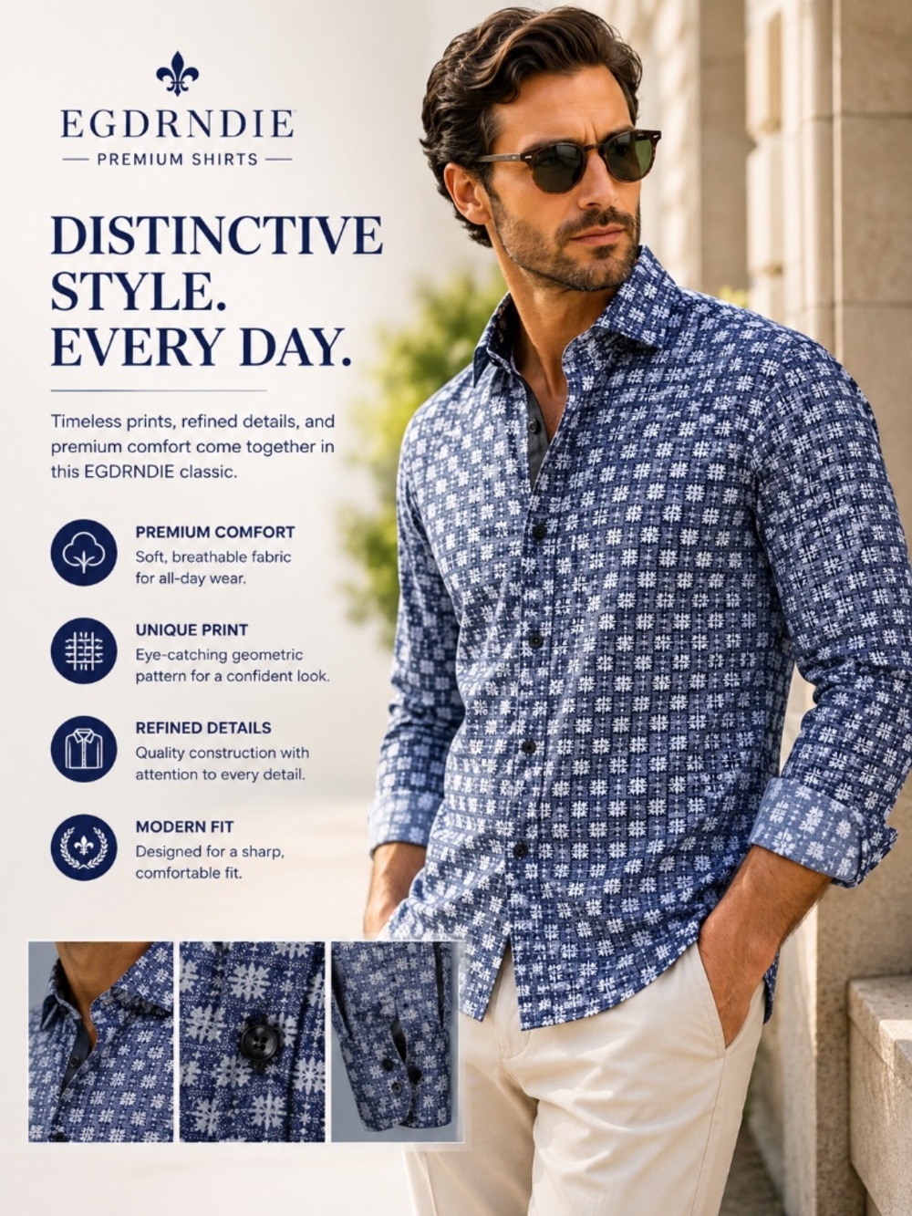 EGDRNDIE men’s shirt Size M